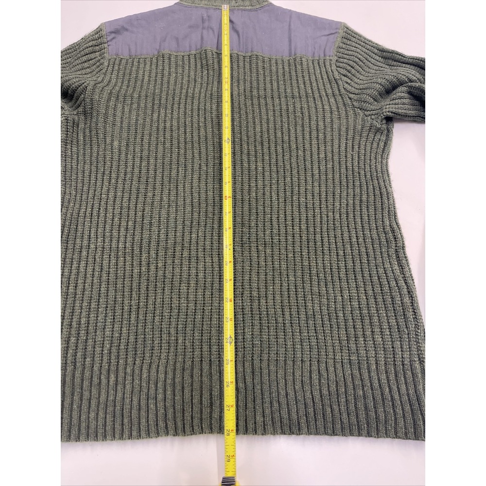 NWT Eddie Bauer‎ Mens  Knit Fisherman Sweater  Collar Wool Blend Large - Picture 7 of 7